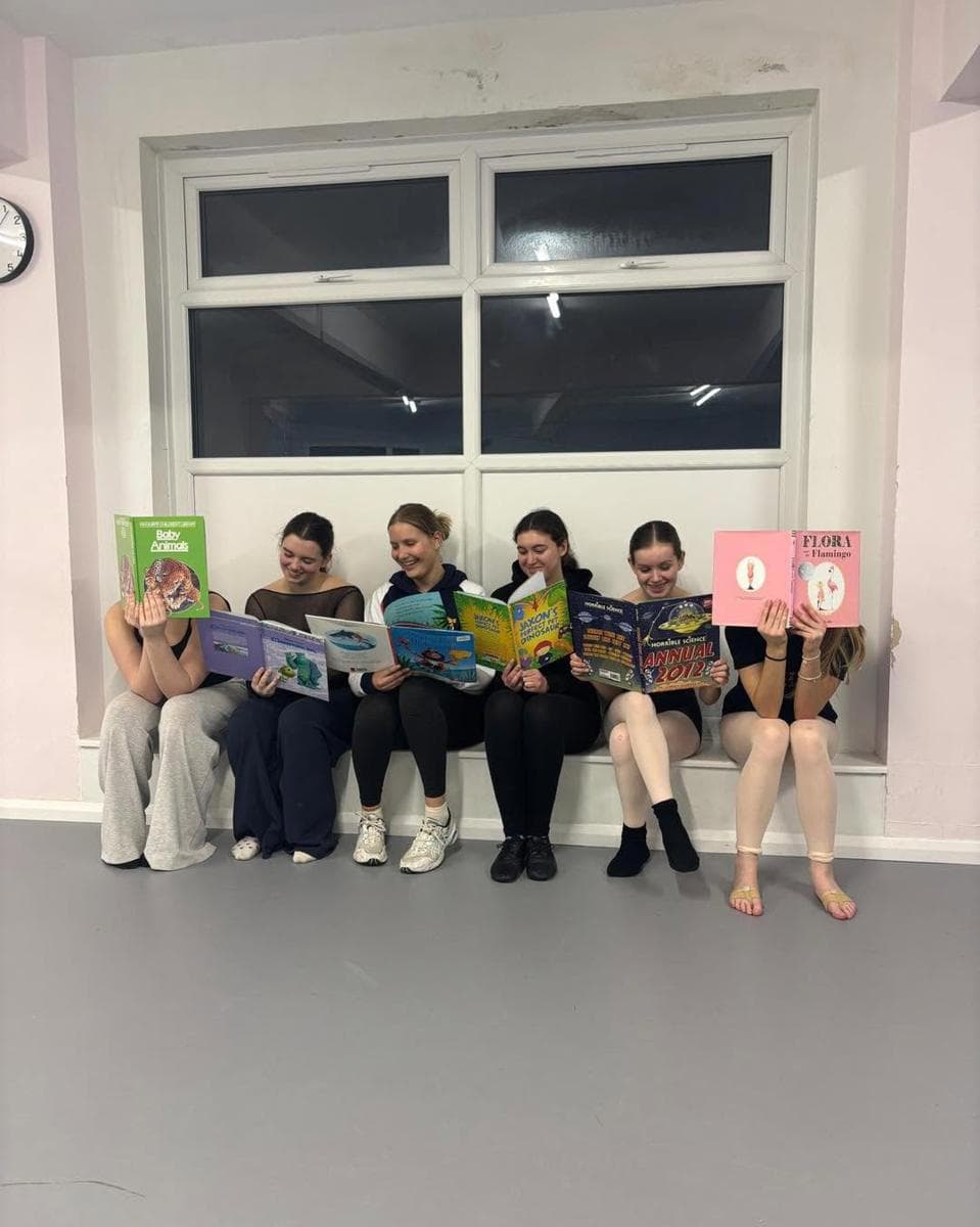 Seniors reading books for World Book Day
