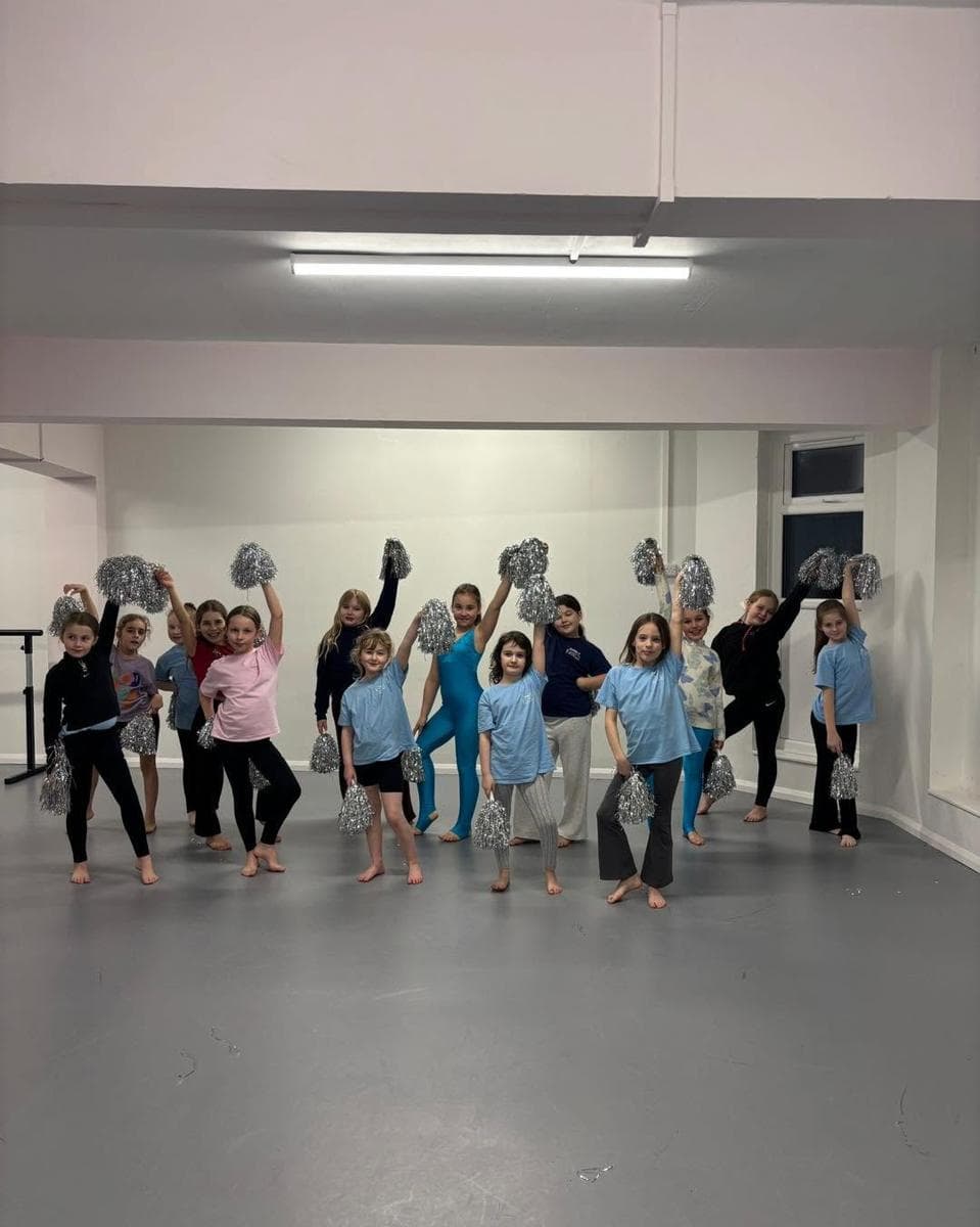 A class group in the studio