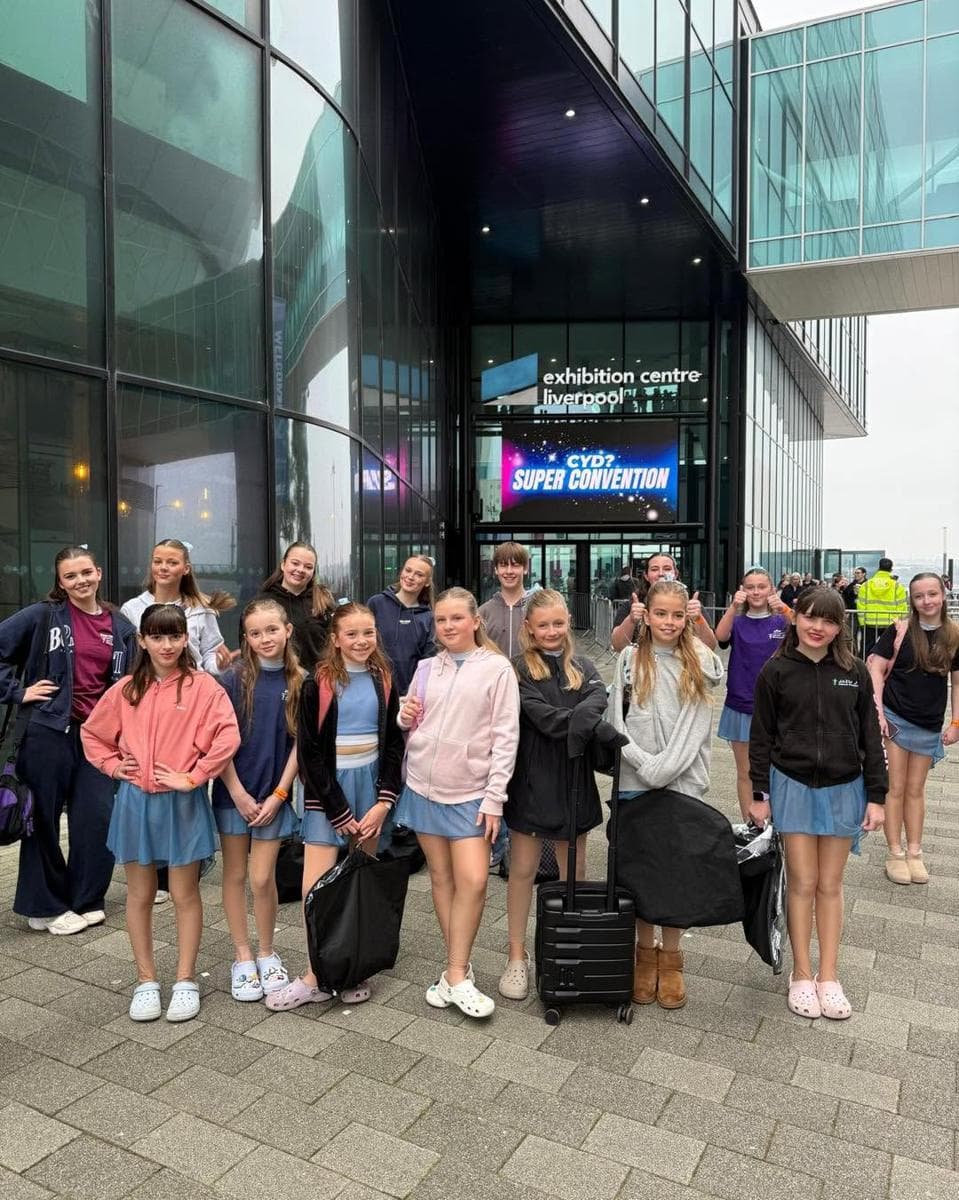 The CYD Team with suitcases in Liverpool