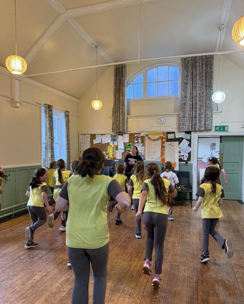A free dance workshop in a village hall